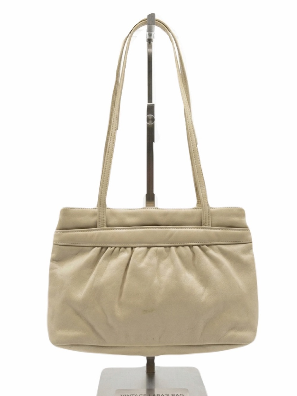 Vintage TJW by Mervyns Ivory Genuine Leather Women's Shoulder Bag
